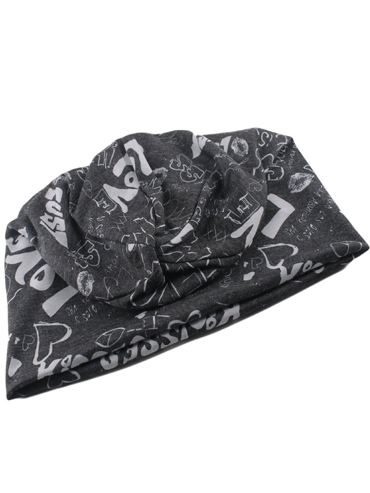 Stylish lightweight unisex sports beanie with letter pattern, ideal for outdoor activities.